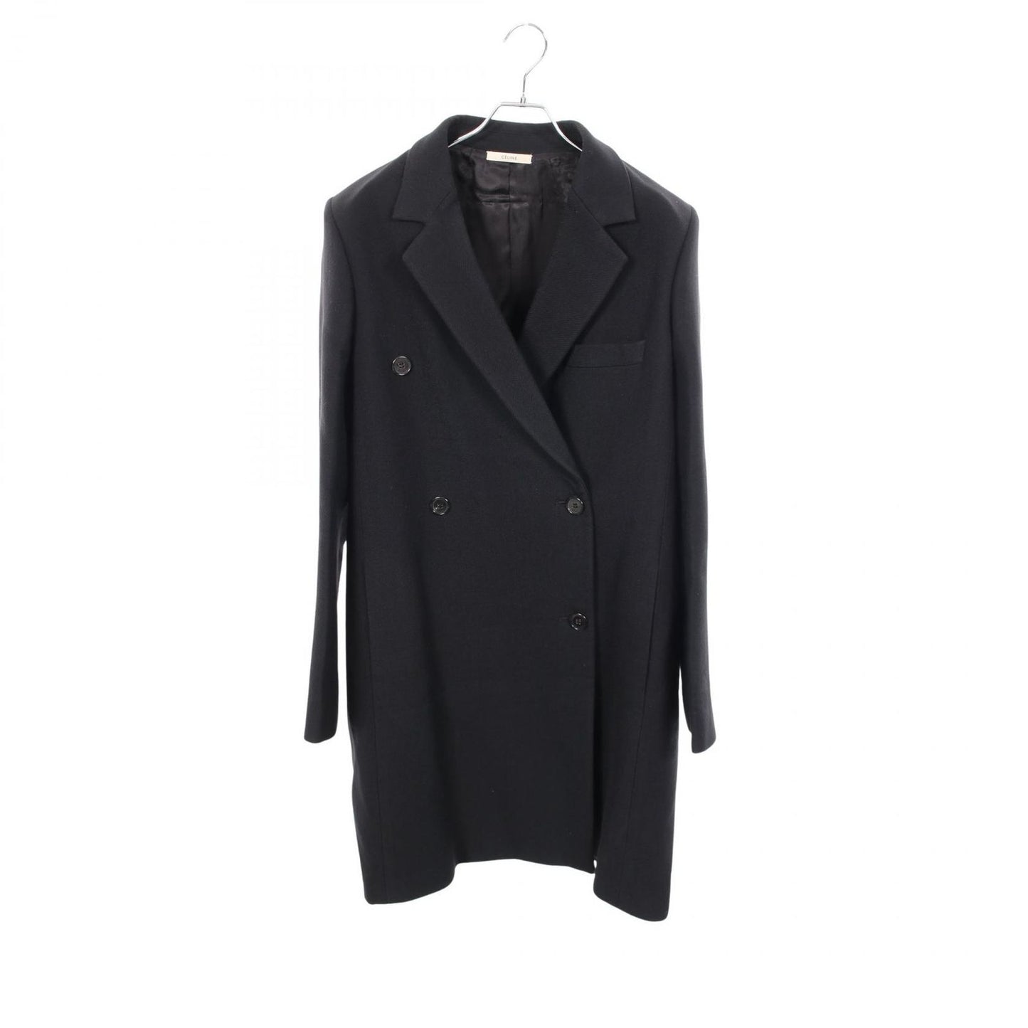 Celine Phoebe Philo Era Double Crombie Wool Coat
