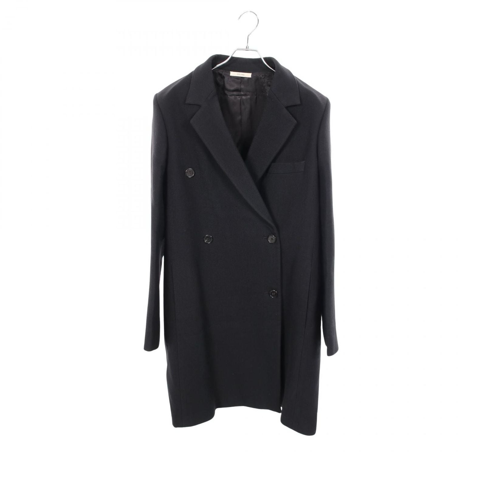 Celine Phoebe Philo Era Double Crombie Wool Coat