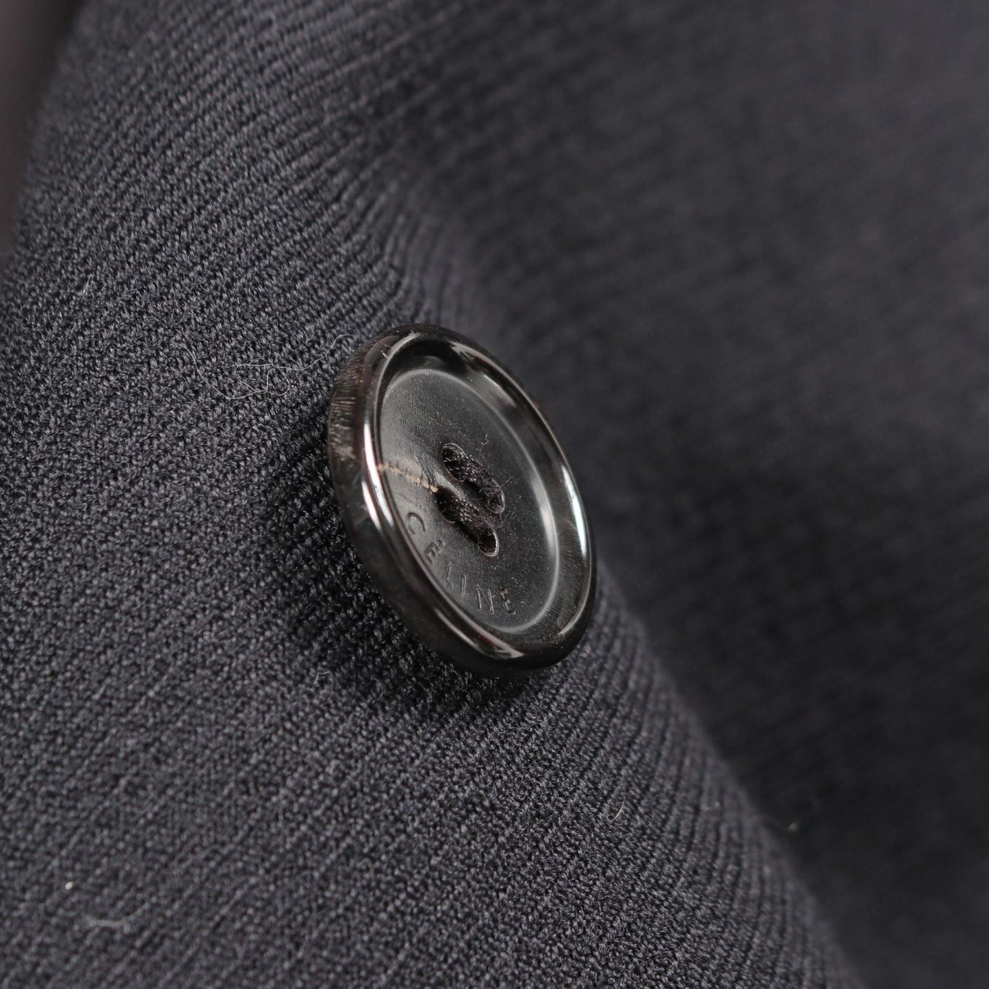 Celine Phoebe Philo Era Double Crombie Wool Coat — view 6