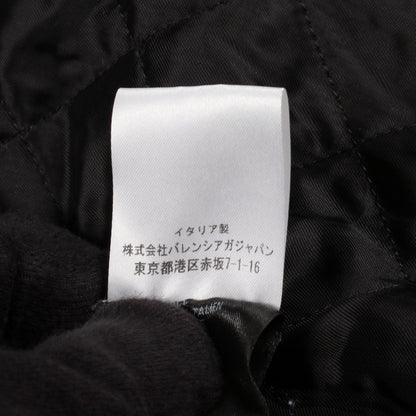Balenciaga Logo Embroidery Fleece Wool Jacket — view 4