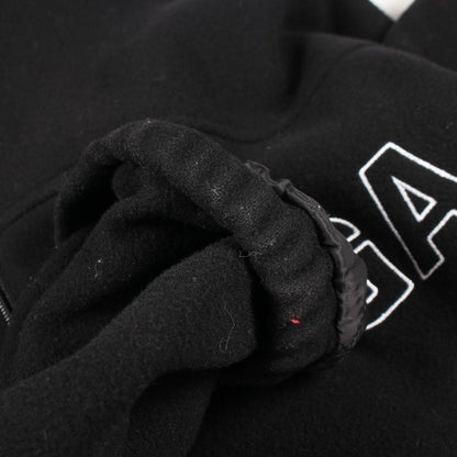 Balenciaga Logo Embroidery Fleece Wool Jacket — view 7