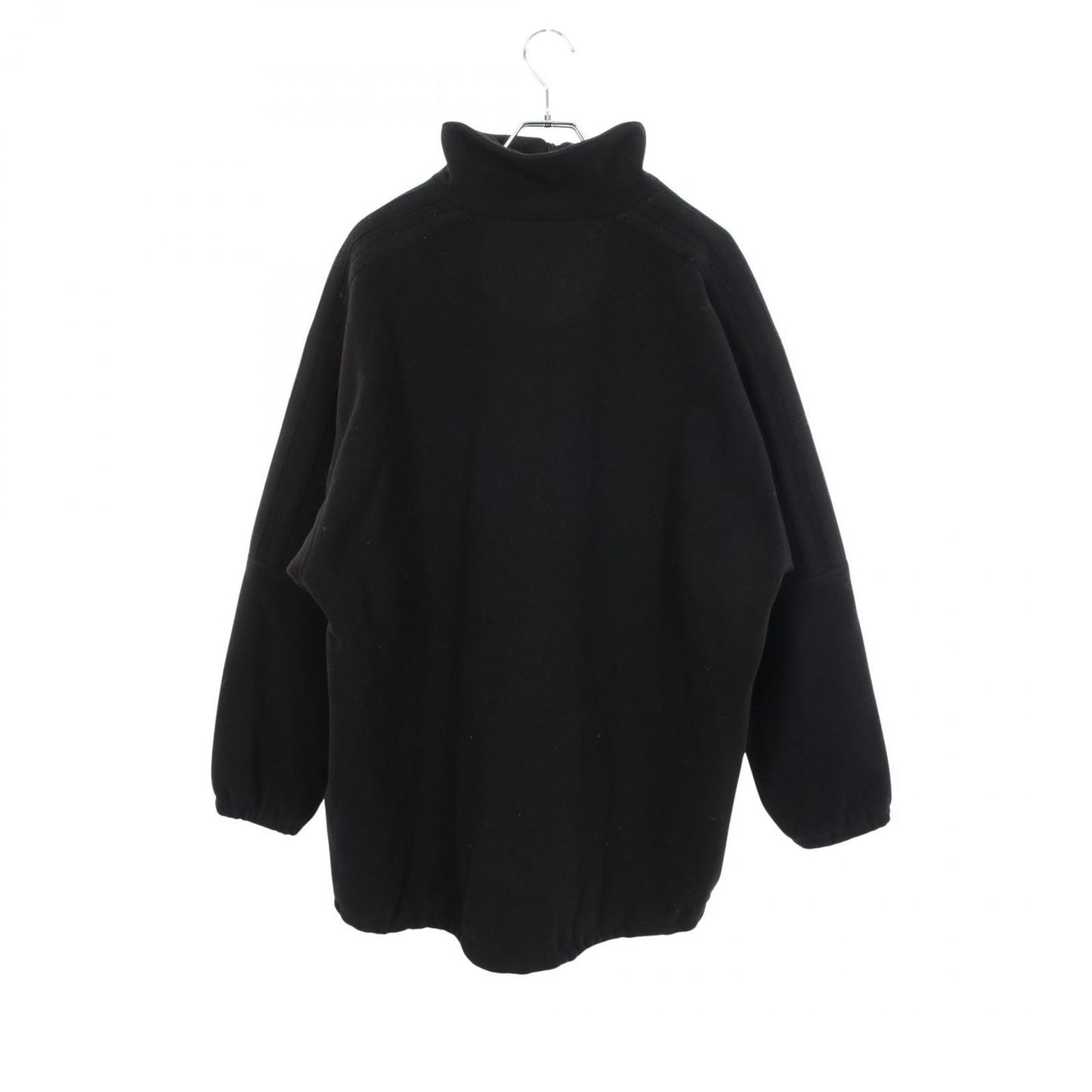 Balenciaga Logo Embroidery Fleece Wool Jacket — view 2