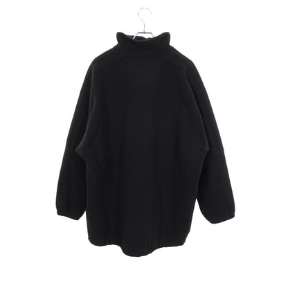 Balenciaga Logo Embroidery Fleece Wool Jacket — view 2