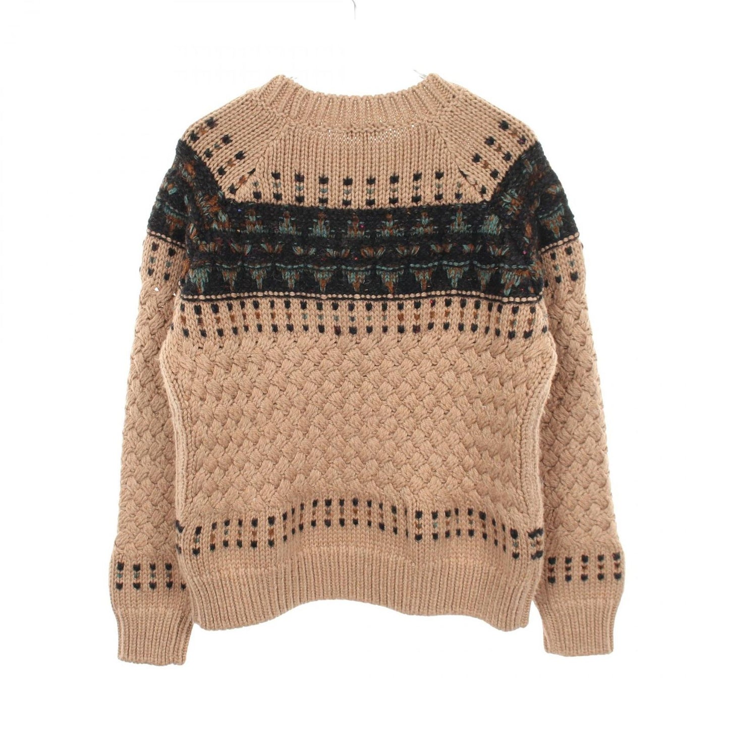 Chanel Knit Cable Beige Wool Sweater — view 2