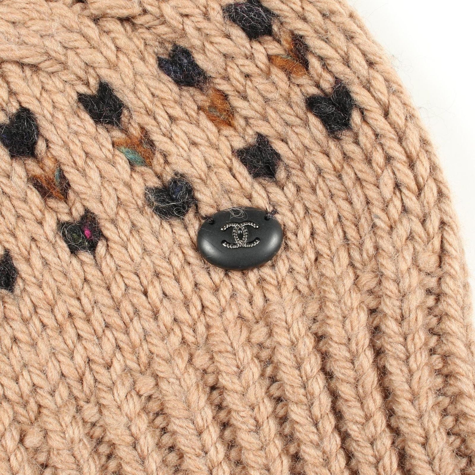 Chanel Knit Cable Beige Wool Sweater — view 9