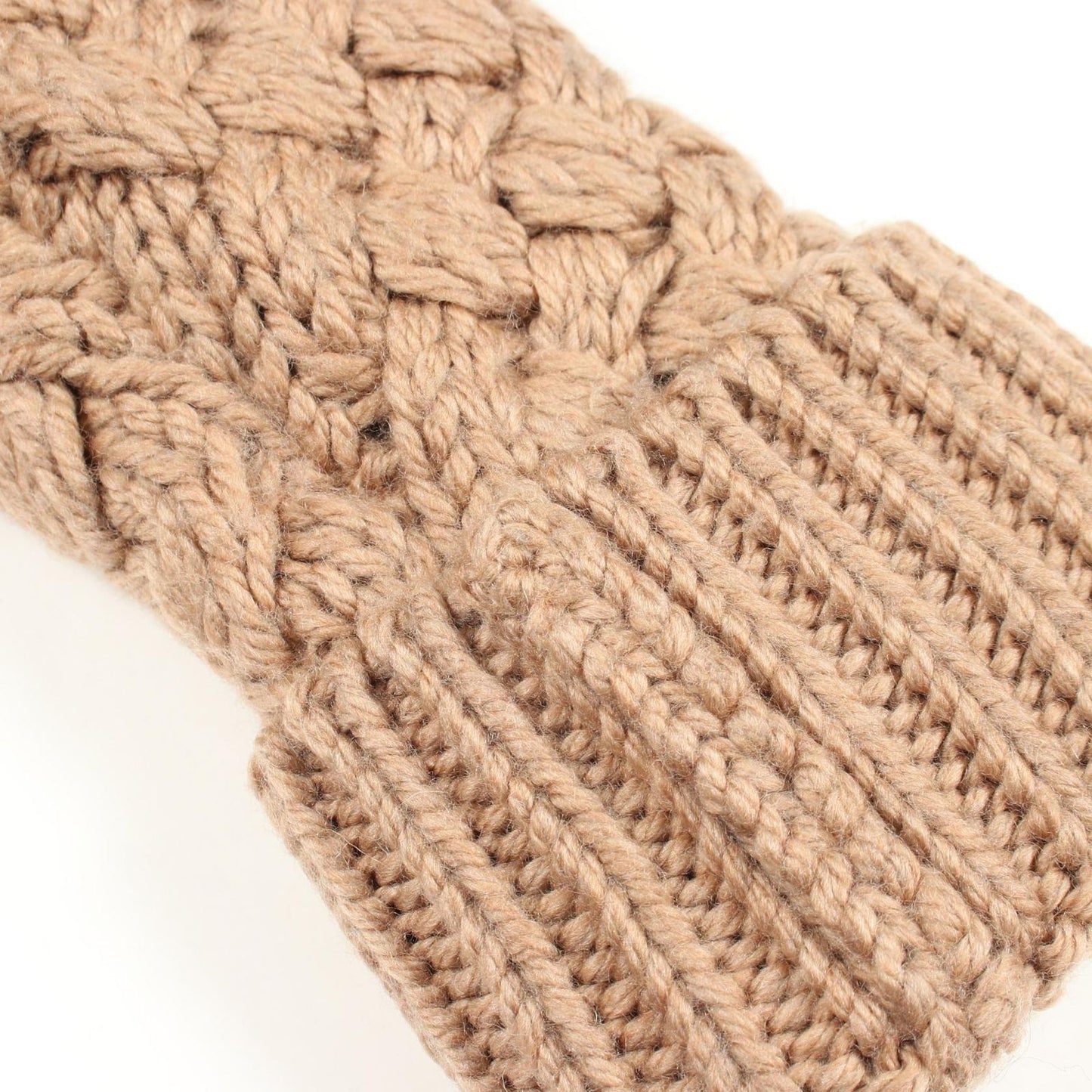 Chanel Knit Cable Beige Wool Sweater — view 7