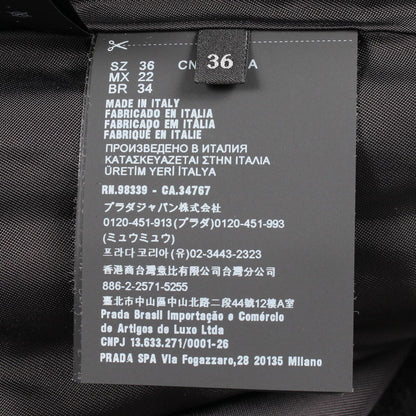 Prada Puff Sleeve Wool Cashmere Coat — view 4