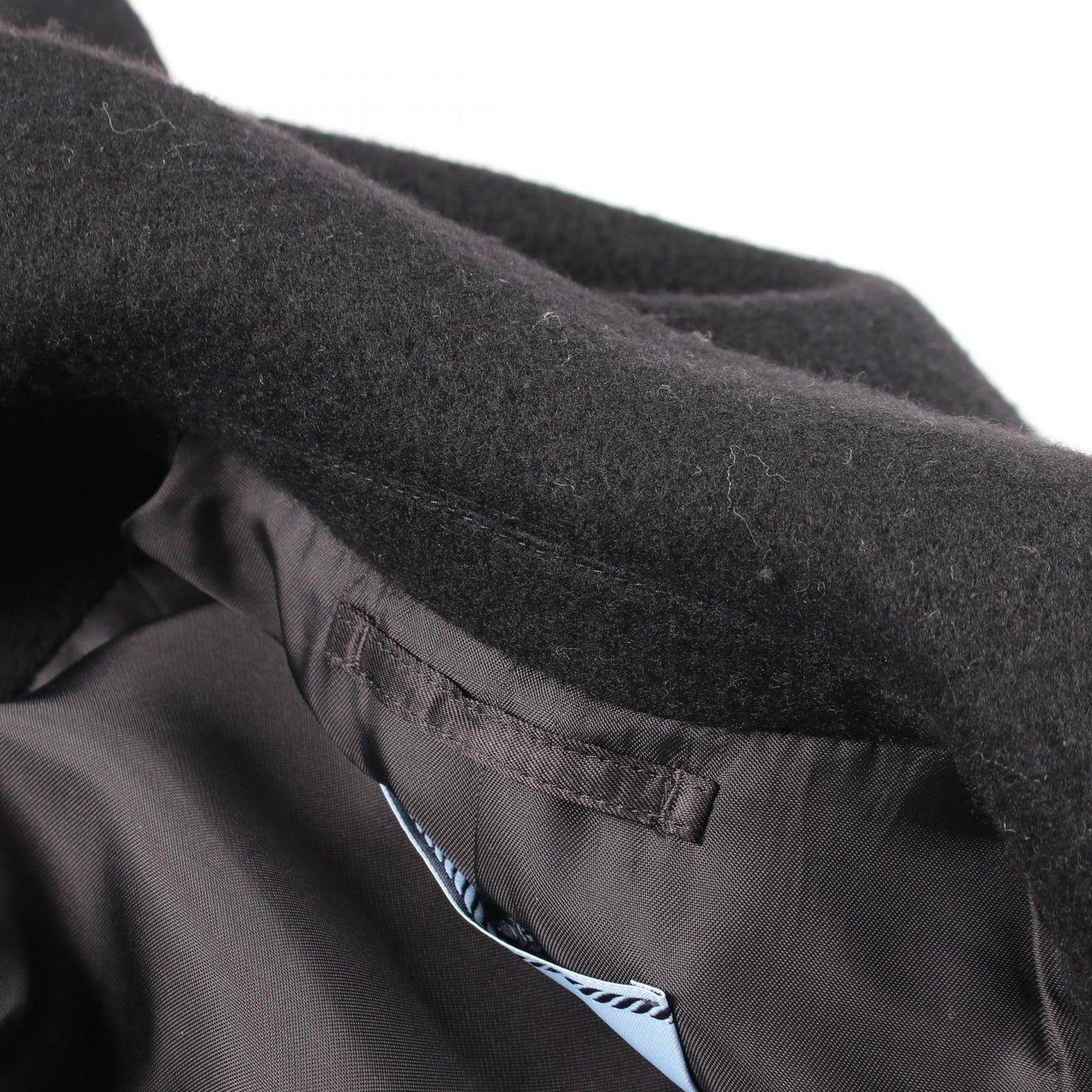 Prada Puff Sleeve Wool Cashmere Coat — view 7