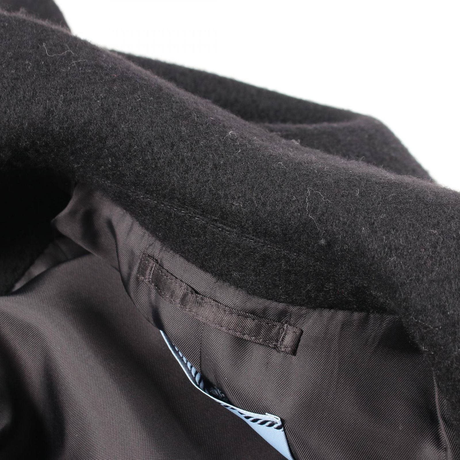 Prada Puff Sleeve Wool Cashmere Coat — view 7