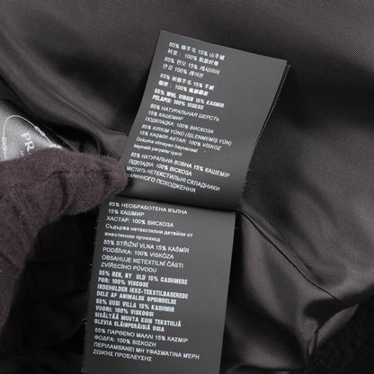 Prada Puff Sleeve Wool Cashmere Coat — view 6