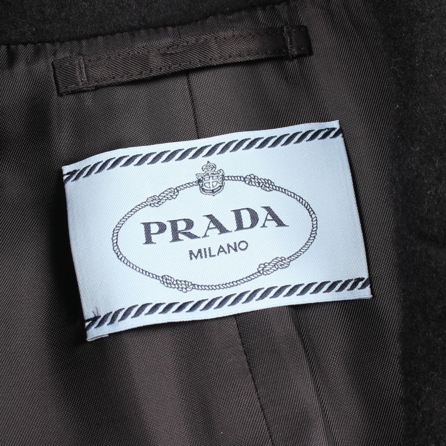 Prada Puff Sleeve Wool Cashmere Coat — view 3