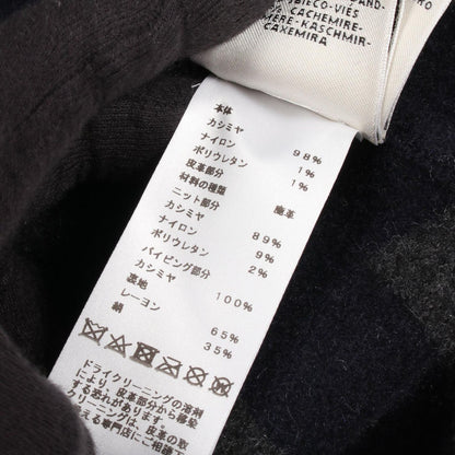 Hermes Varsity Jacket Navy Cashmere Leather Coat — view 5