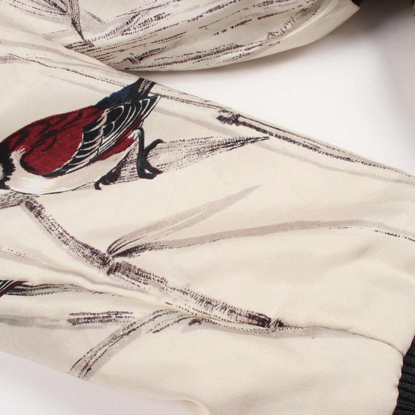 Dolce & Gabbana Jacket Bird Pattern with Padding Silk — view 9