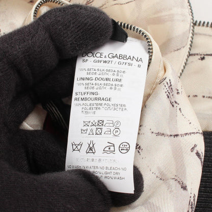 Dolce & Gabbana Jacket Bird Pattern with Padding Silk — view 5