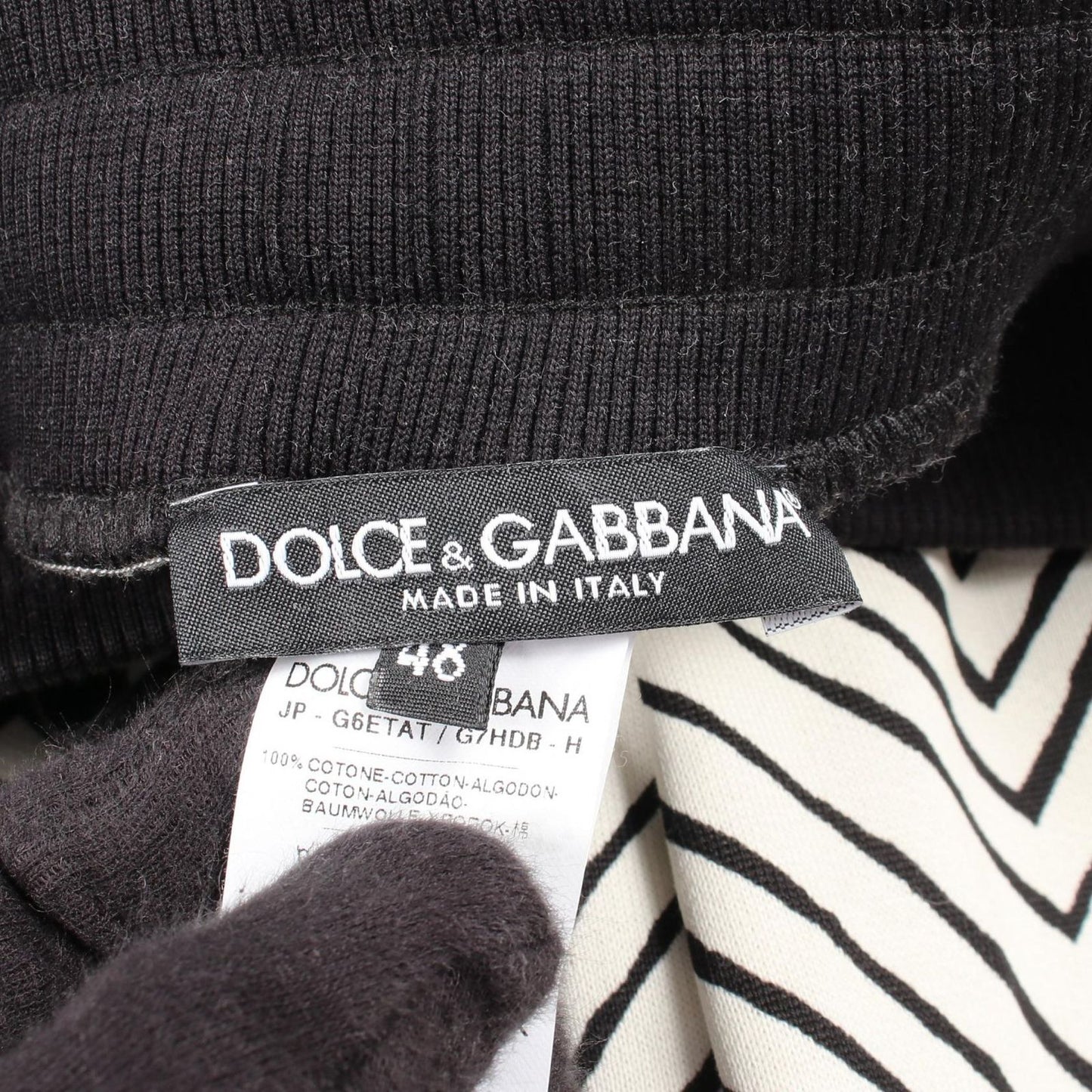 Dolce & Gabbana Pants All Over Pattern Cotton Sweatshirt — view 3