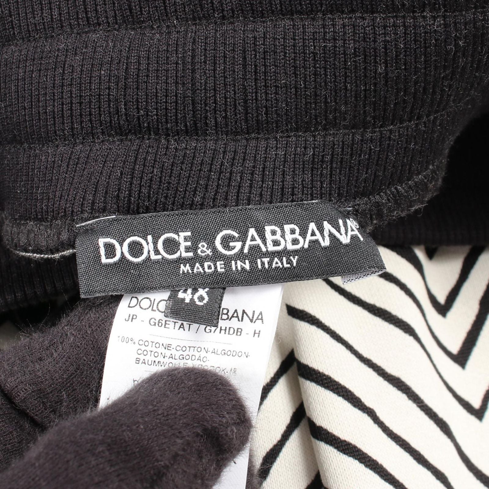 Dolce & Gabbana Pants All Over Pattern Cotton Sweatshirt — view 3