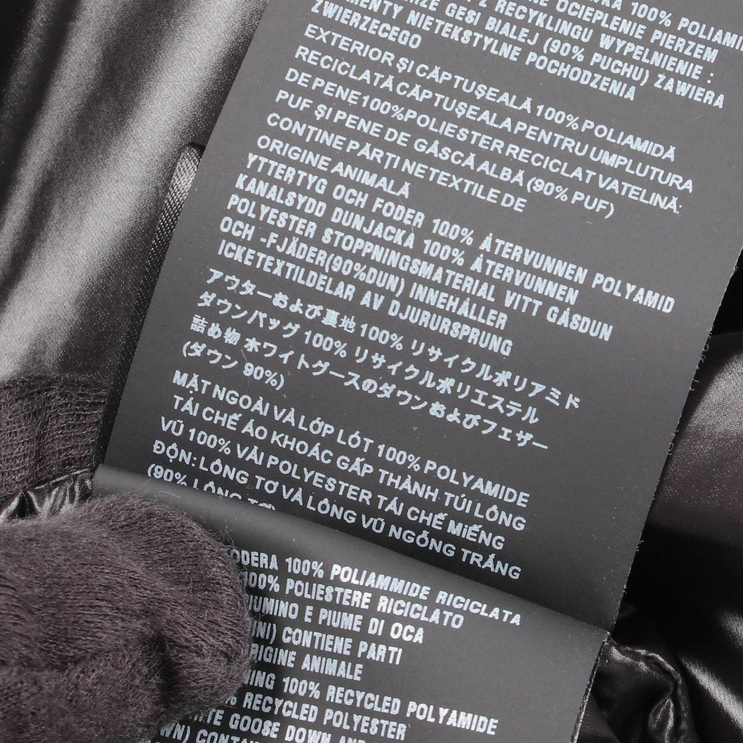 Prada Down Jacket Logo Print Hooded Black — view 5