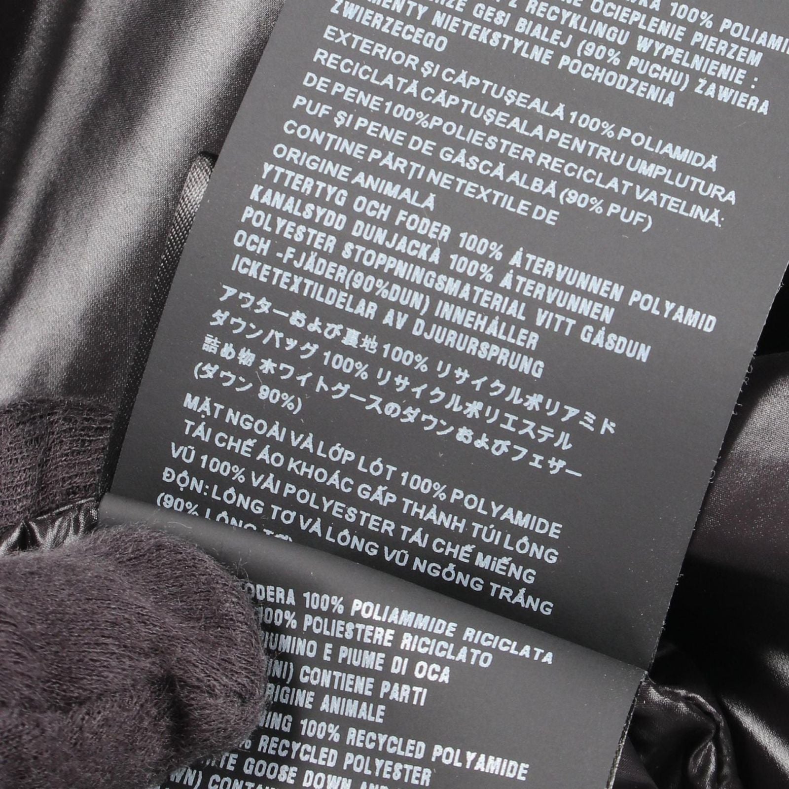 Prada Down Jacket Logo Print Hooded Black — view 5