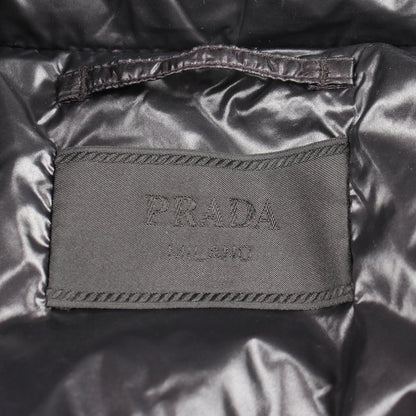 Prada Down Jacket Logo Print Hooded Black — view 3