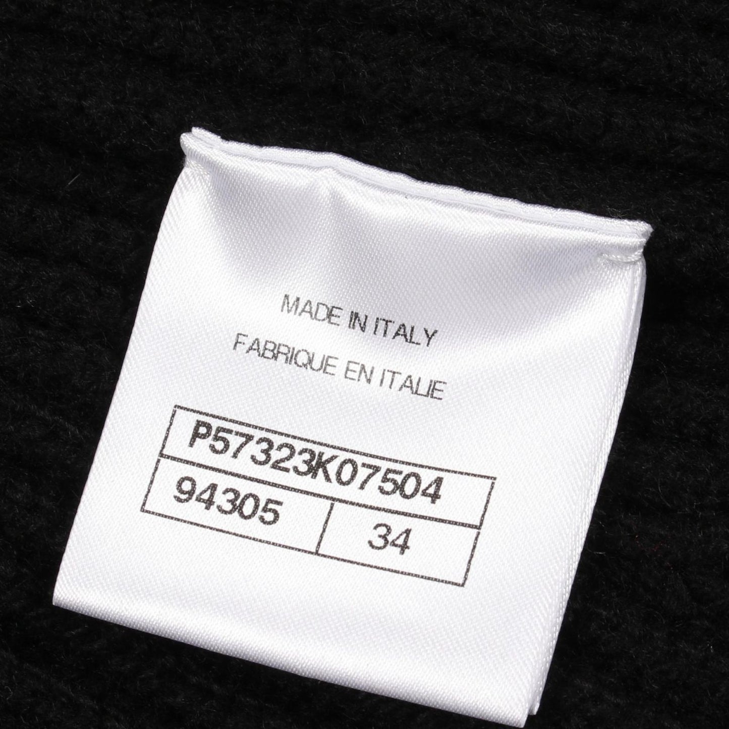 Chanel CC Logo Button Knit Black Cashmere Long Jacket — view 5