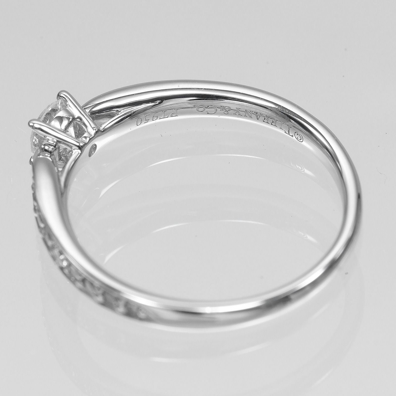 Tiffany & Co Harmony Solitaire I IF Platinum Diamond Ring — view 4