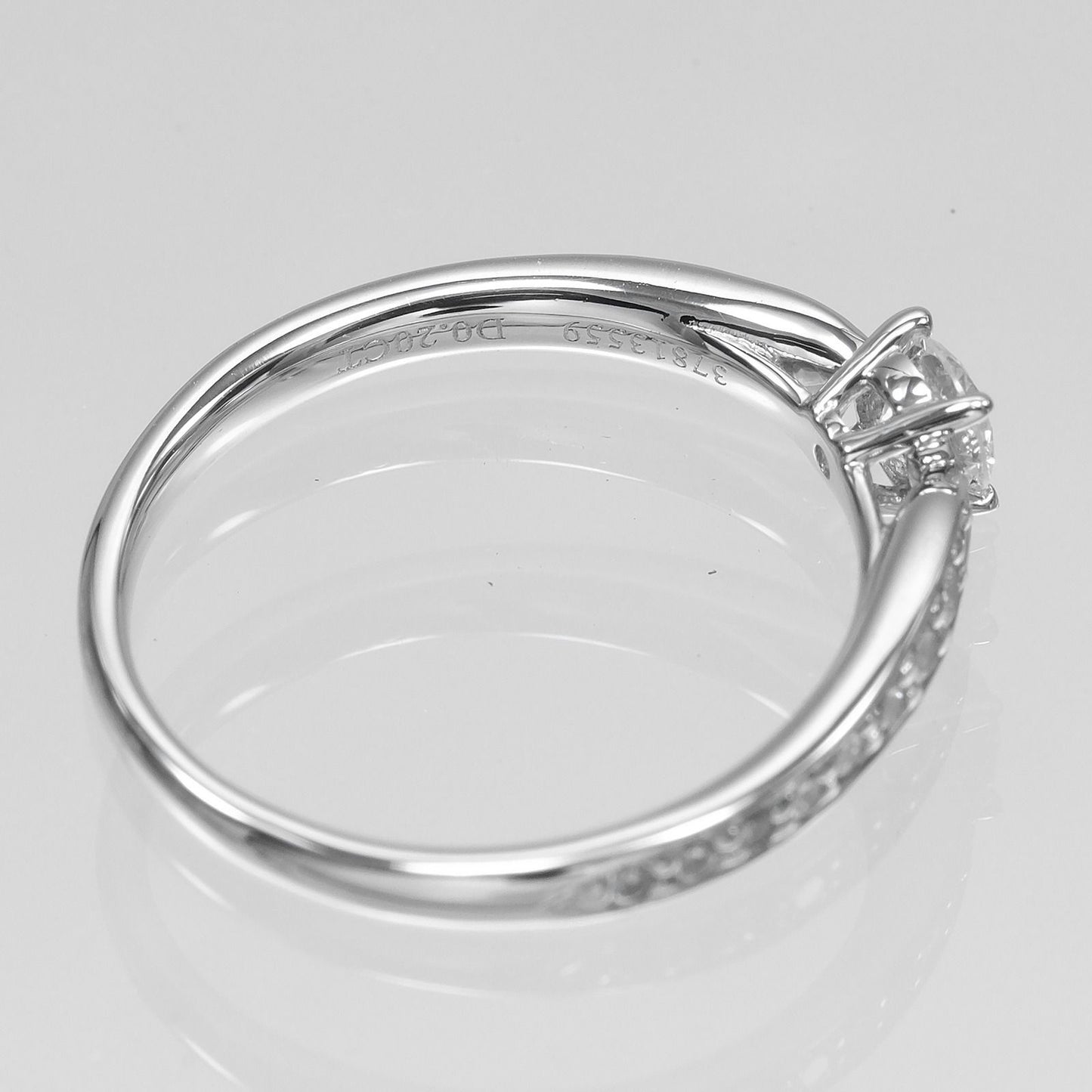 Tiffany & Co Harmony Solitaire I IF Platinum Diamond Ring — view 5