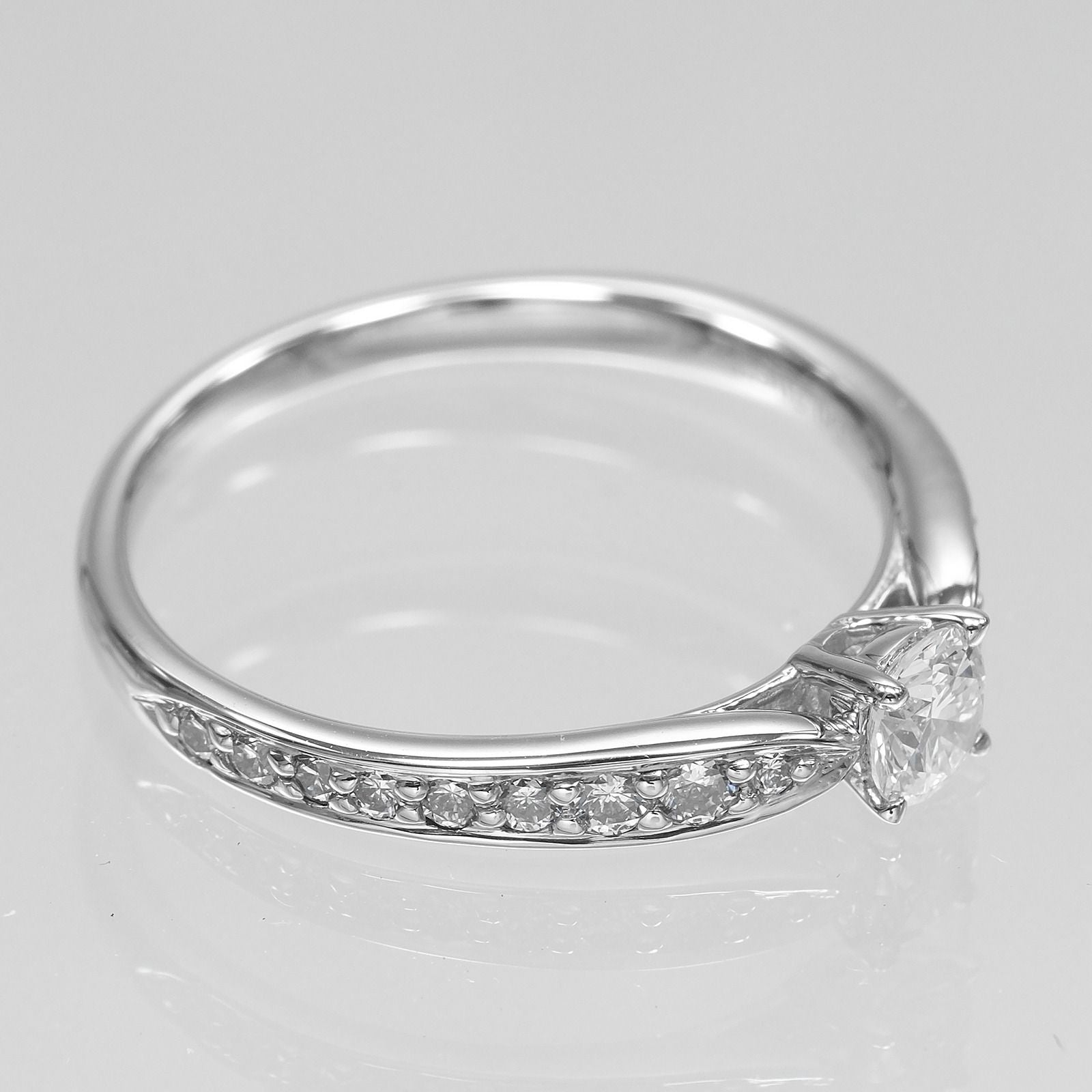 Tiffany & Co Harmony Solitaire I IF Platinum Diamond Ring — view 7