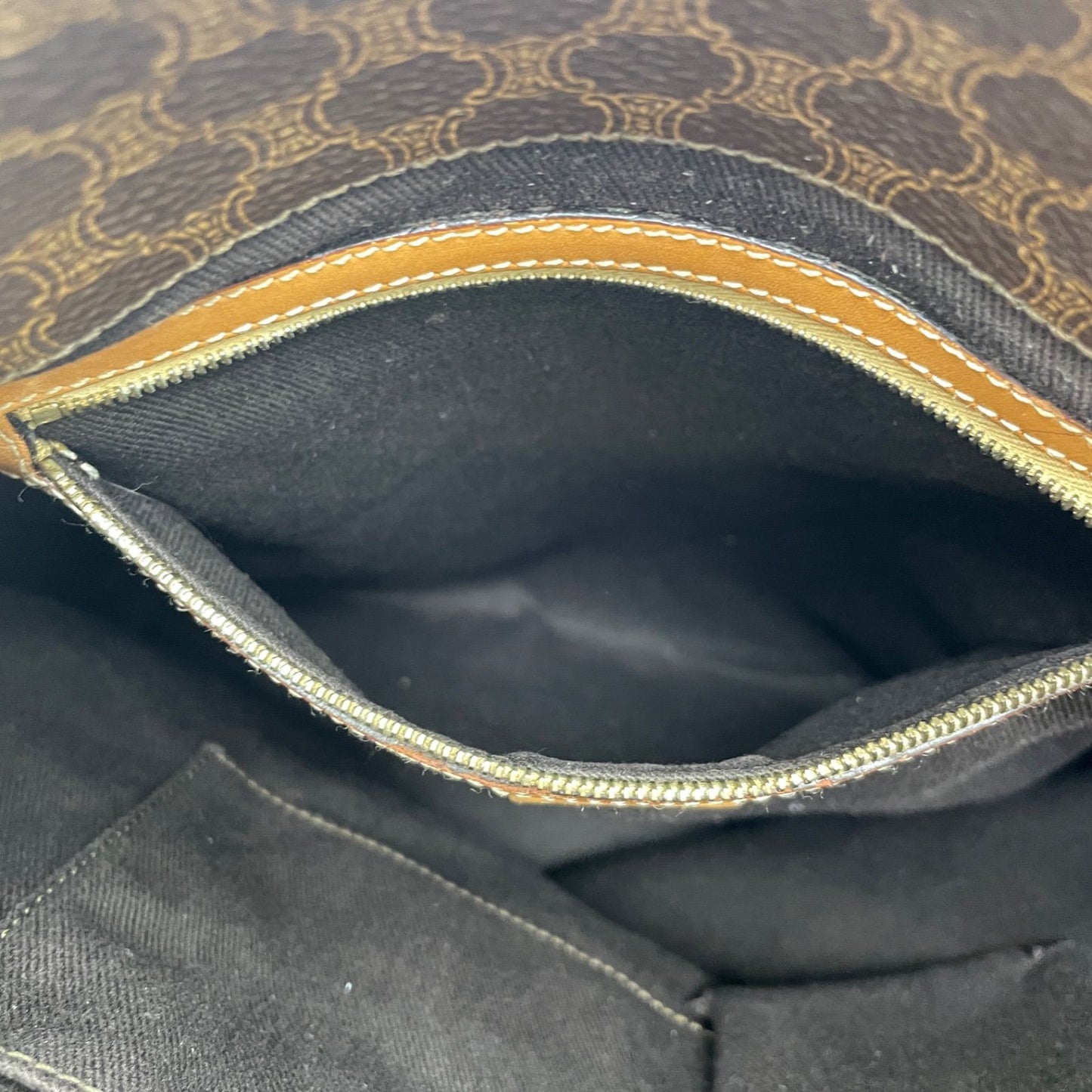 Celine Tote Macadam Business Brown — view 9