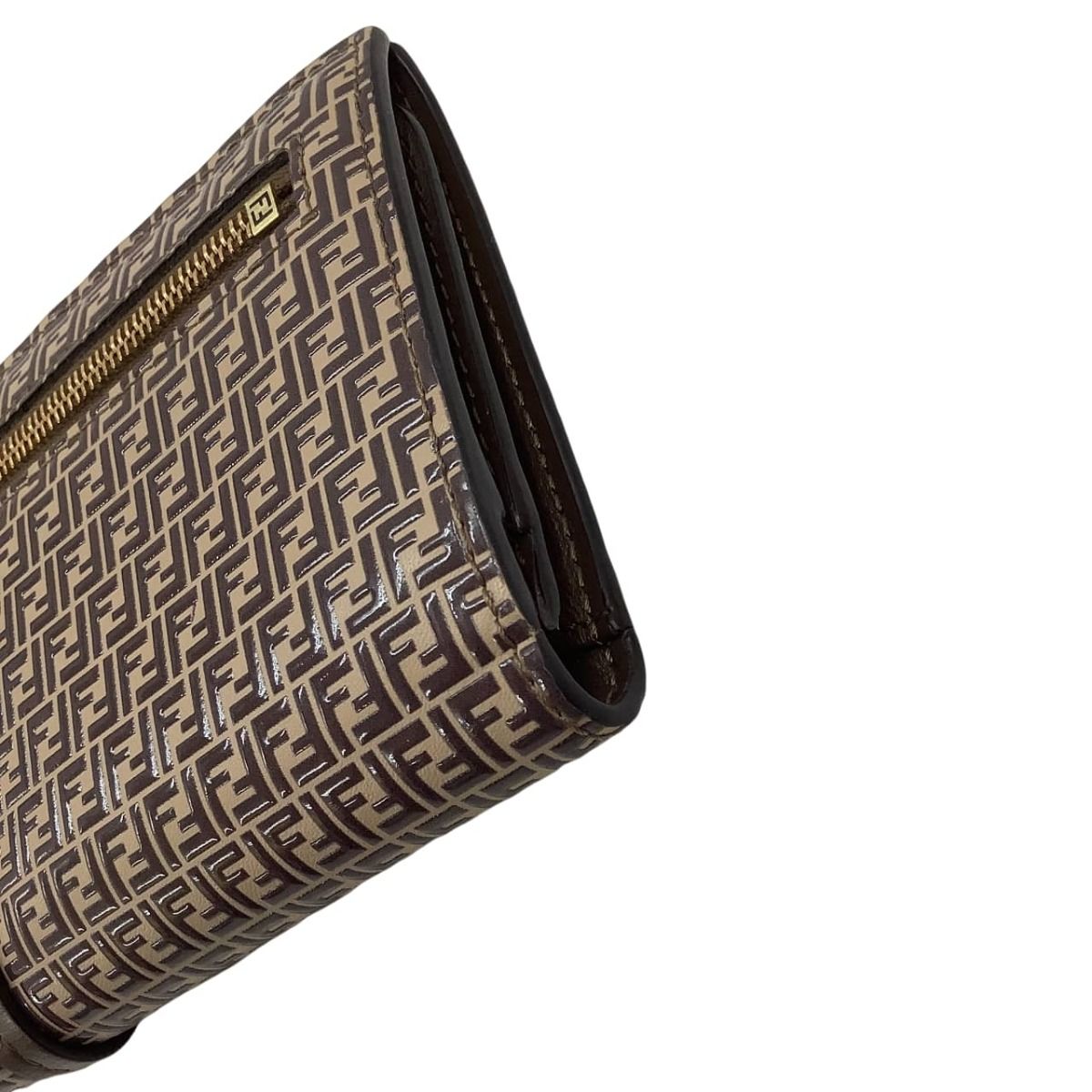 Fendi Wallet Micro FF Pattern Brown — view 3