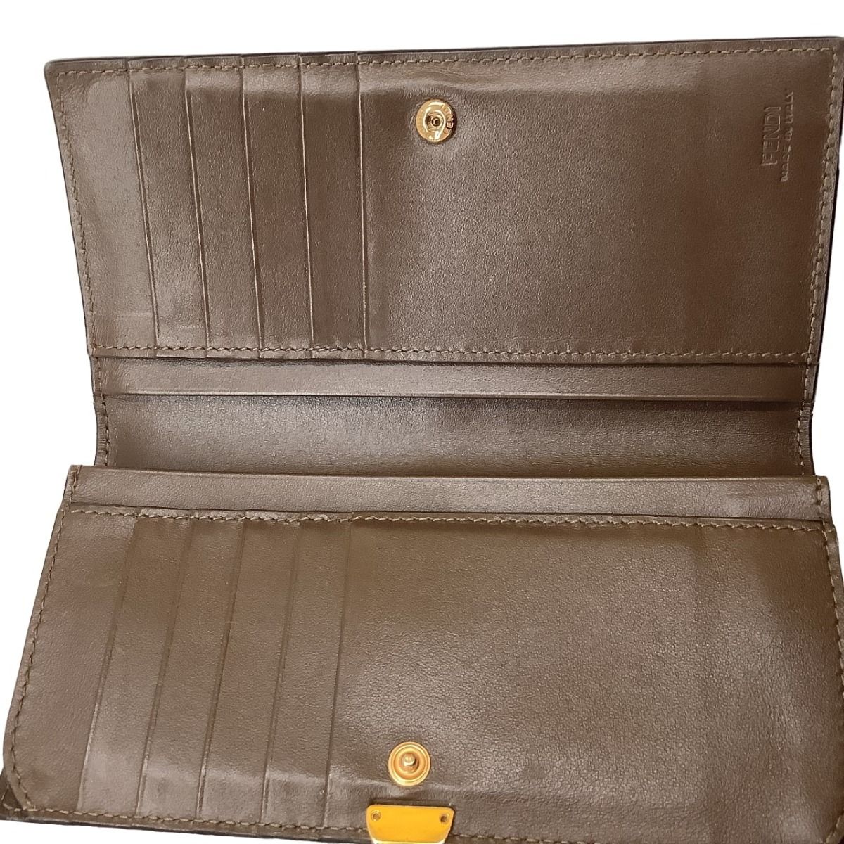 Fendi Wallet Micro FF Pattern Brown — view 5