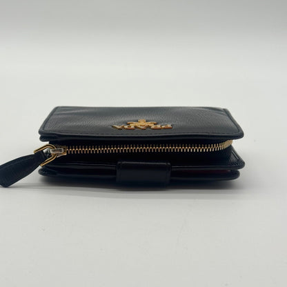 Prada Wallet Bifold Black L-shaped Zipper Leather — view 5