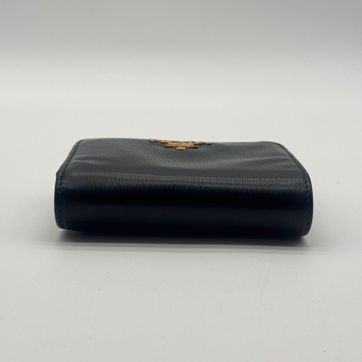 Prada Wallet Bifold Black L-shaped Zipper Leather — view 6