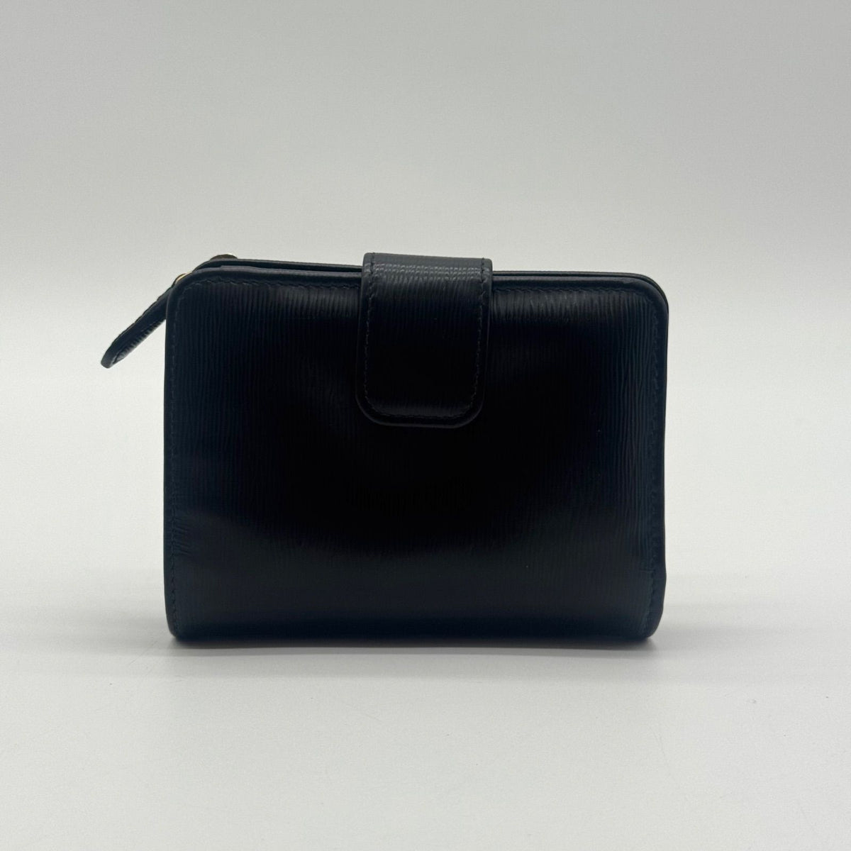 Prada Wallet Bifold Black L-shaped Zipper Leather — view 2