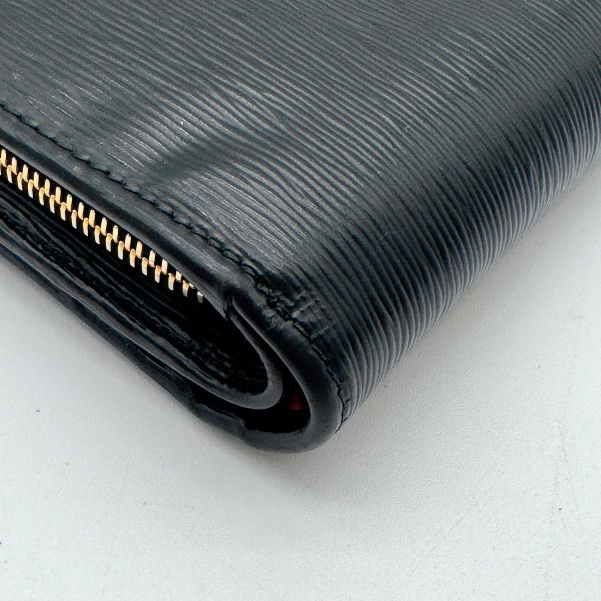 Prada Wallet Bifold Black L-shaped Zipper Leather — view 7