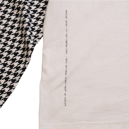 Moncler Frgmt Houndstooth Long Sleeve Top Black White T-Shirt — view 7