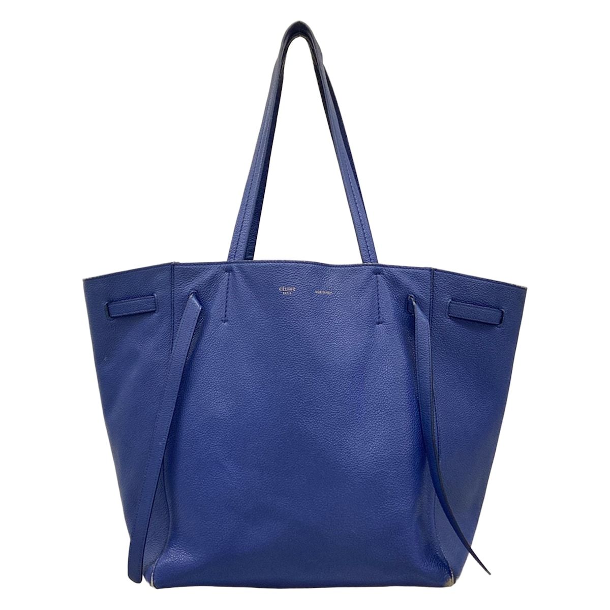 Celine Tote Cabas Phantom Small with Belt Navy Leather
