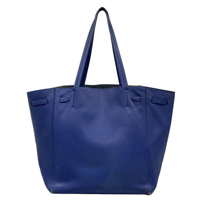 Celine Tote Cabas Phantom Small with Belt Navy Leather — view 3