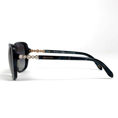 Tiffany & Co Rhinestone Sunglasses Acetate Blue Eyewear — view 2