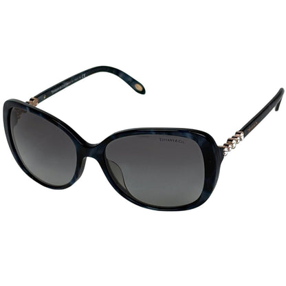 Tiffany & Co Rhinestone Sunglasses Acetate Blue Eyewear