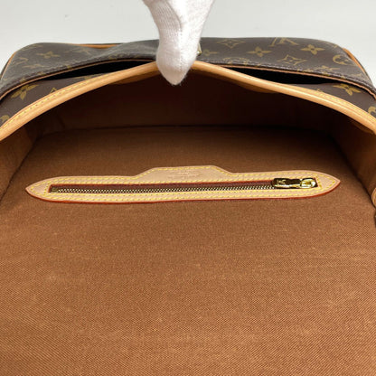 Louis Vuitton Sologne Crossbody Shoulder Bag Monogram Brown — view 7