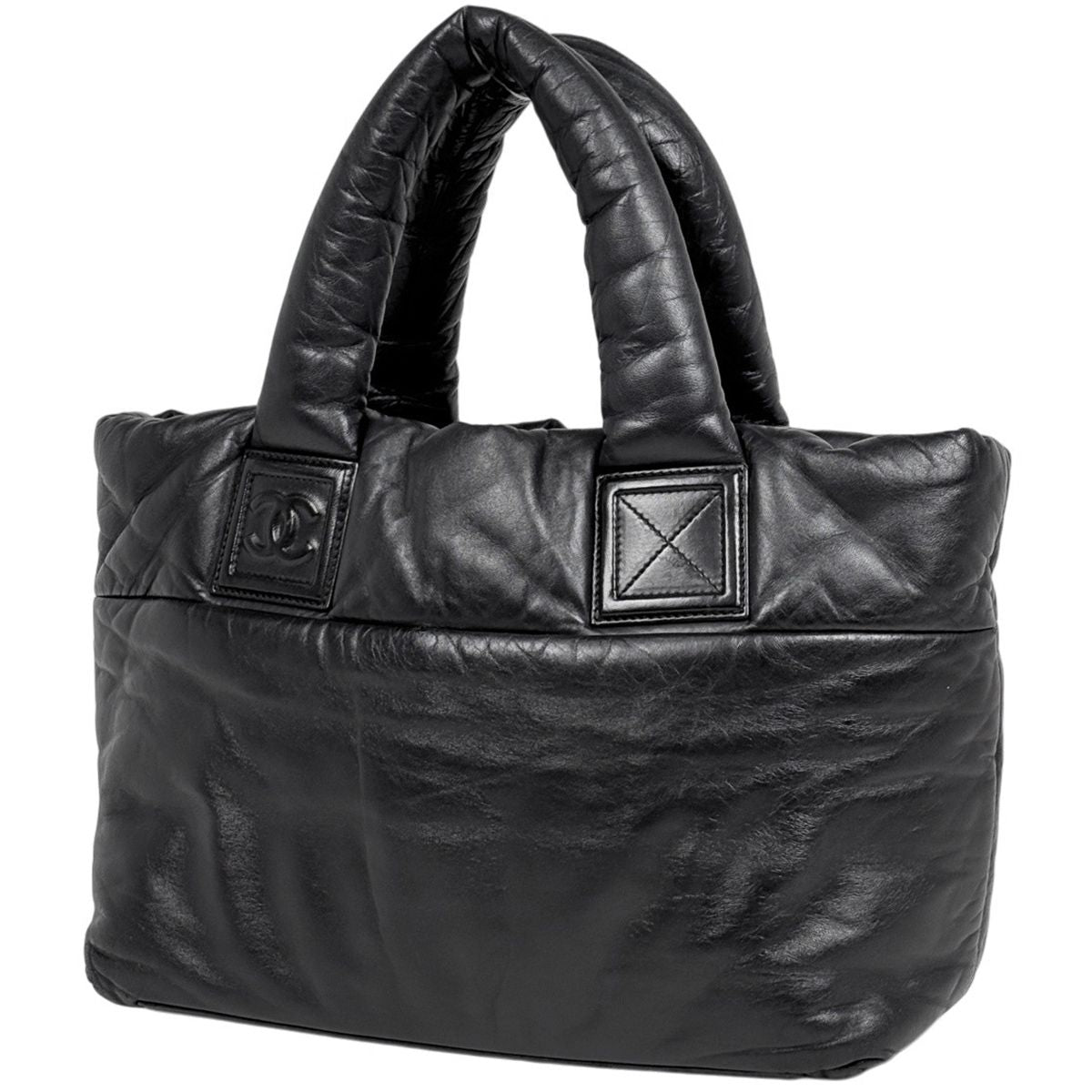 Chanel Coco Cocoon Tote Leather Black