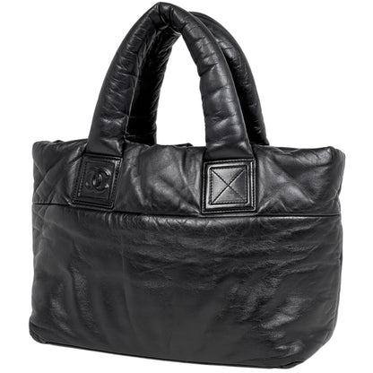 Chanel Coco Cocoon Tote Leather Black