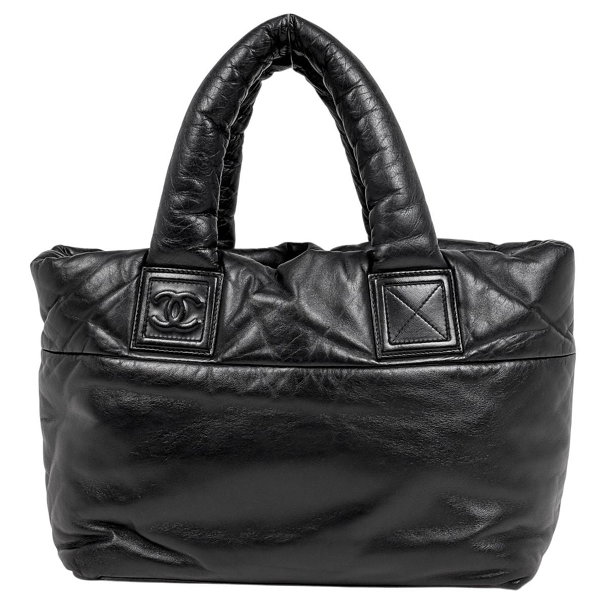 Chanel Coco Cocoon Tote Leather Black — view 3