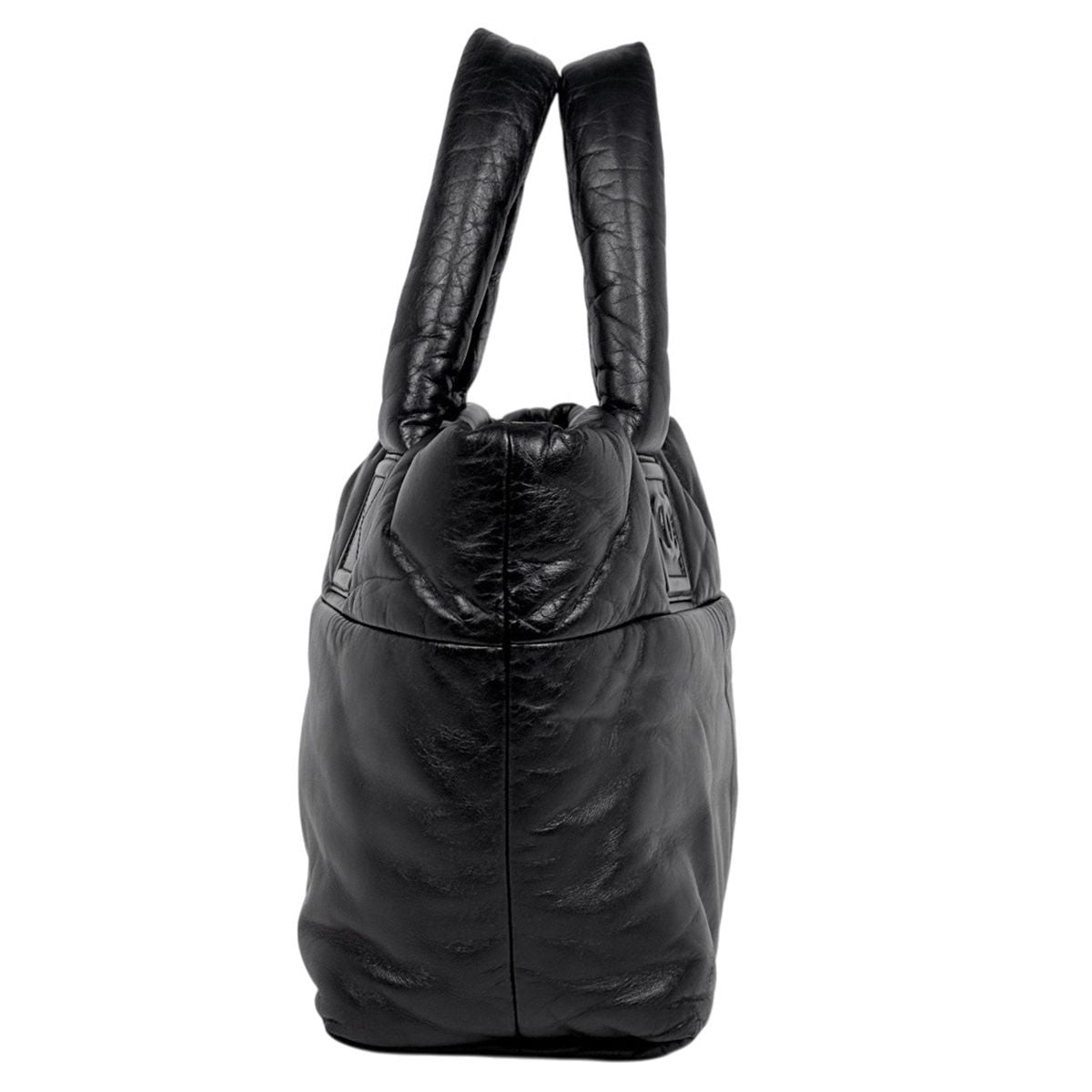 Chanel Coco Cocoon Tote Leather Black — view 4