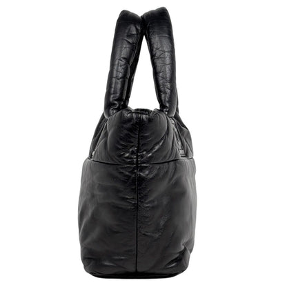 Chanel Coco Cocoon Tote Leather Black — view 2