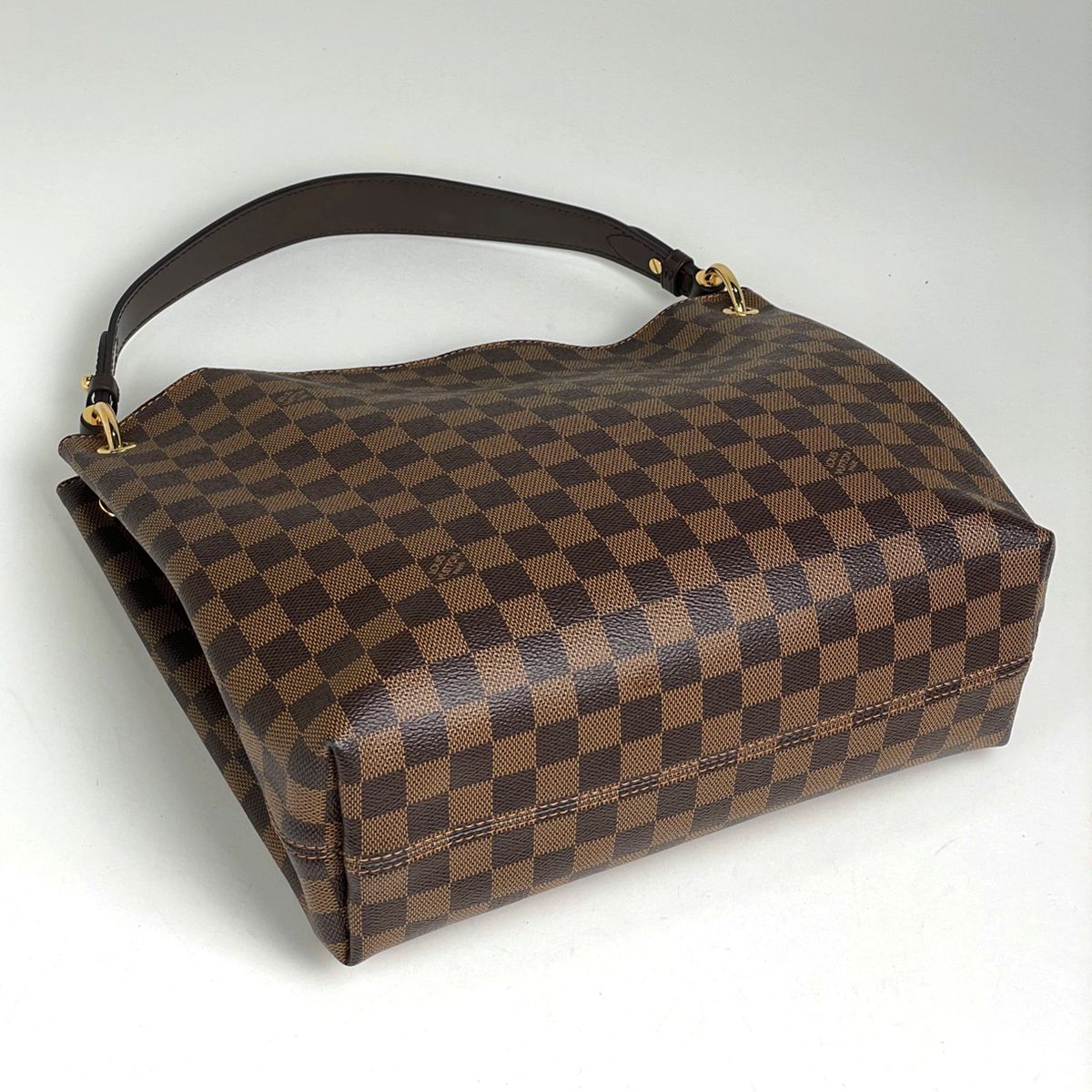 Louis Vuitton Gray Souffle PM Shoulder Bag Damier Brown — view 2