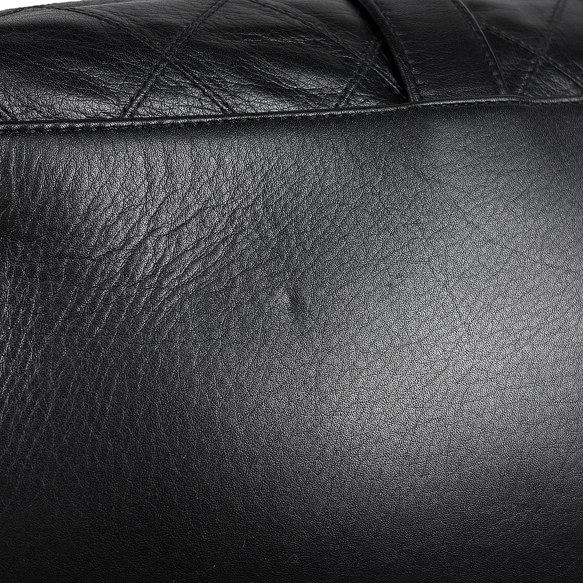 Chanel Bicolor Boston Bag 2-Way Quilted Leather Black — view 6