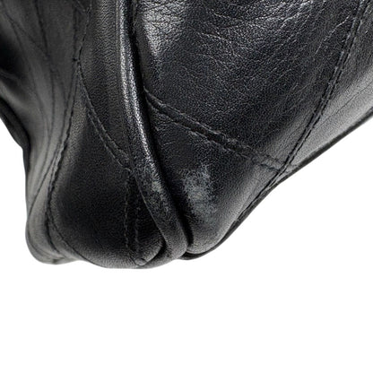Chanel Bicolor Boston Bag 2-Way Quilted Leather Black — view 7