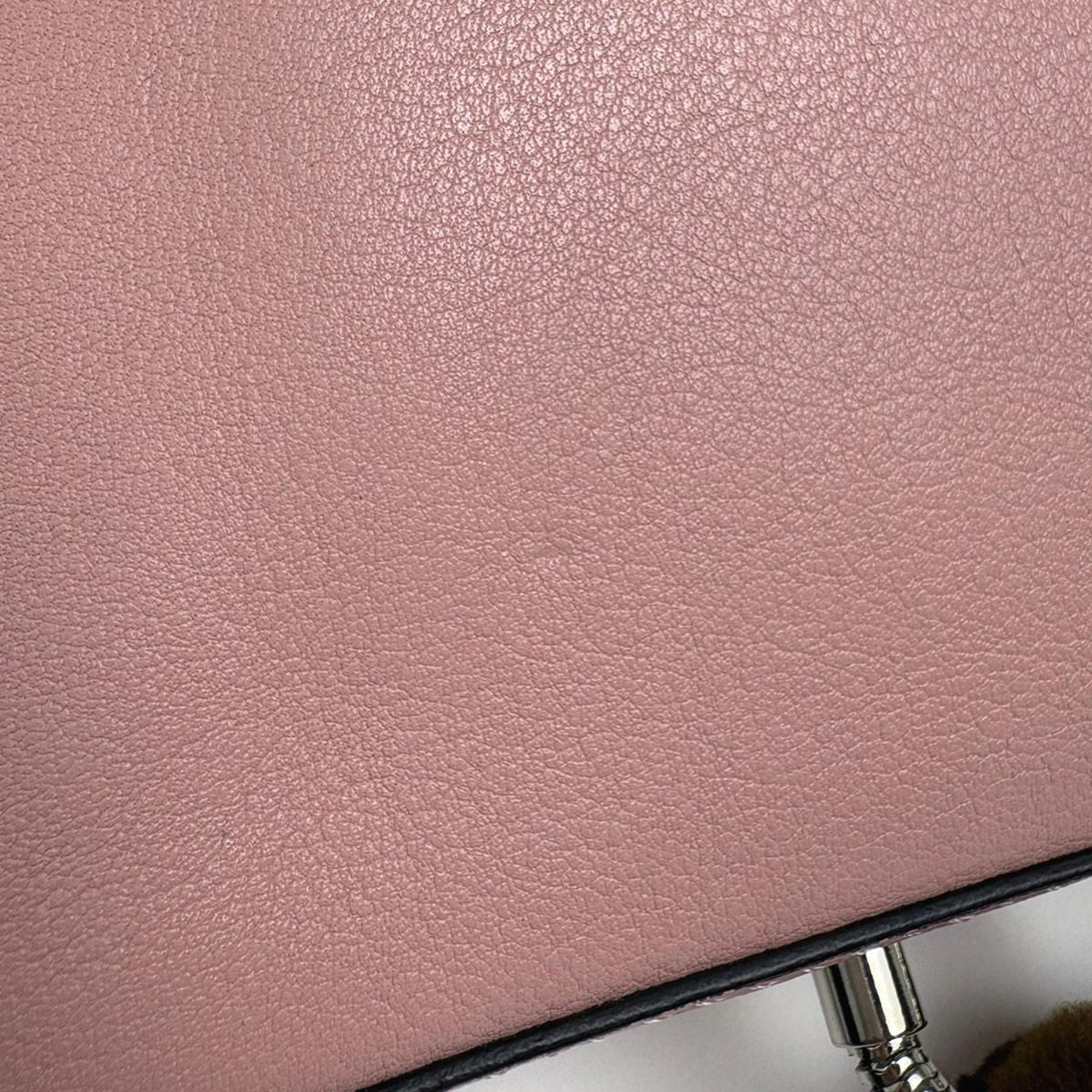 Fendi Micro Baguette 2-Way Mon Star Leather Pink Handbag — view 4