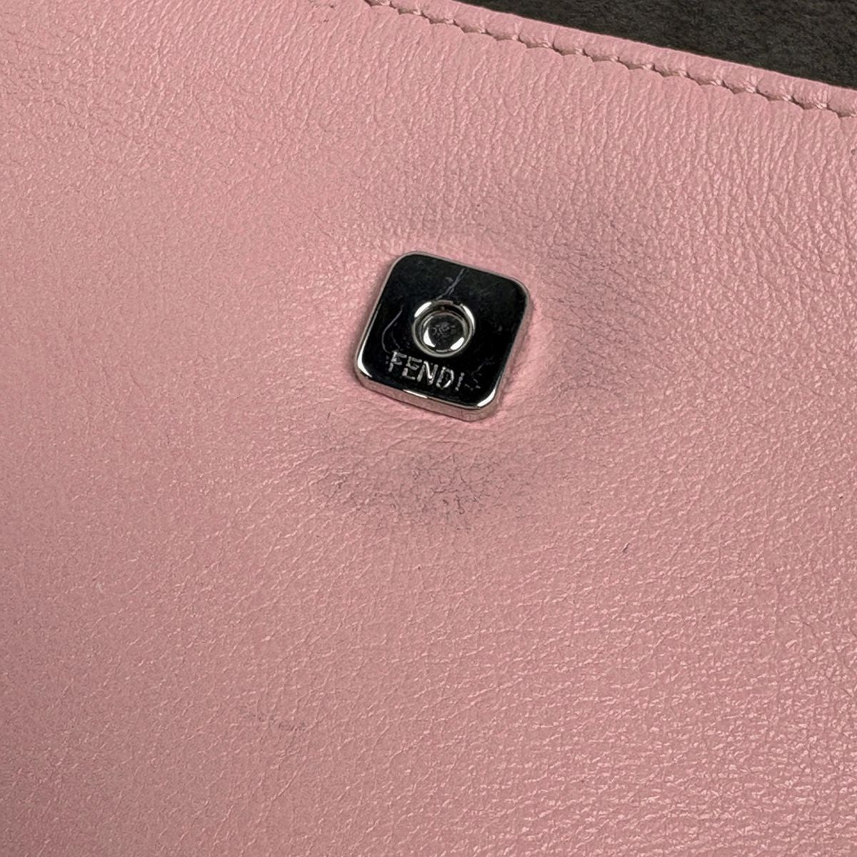 Fendi Micro Baguette 2-Way Mon Star Leather Pink Handbag — view 8